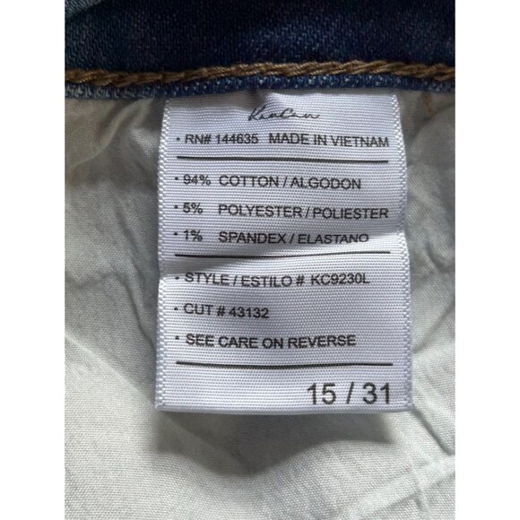 KanCan High Rise Ankle Skinny Distressed Denim Jeans - Sz 15/31 - NWT - Picture 6 of 7